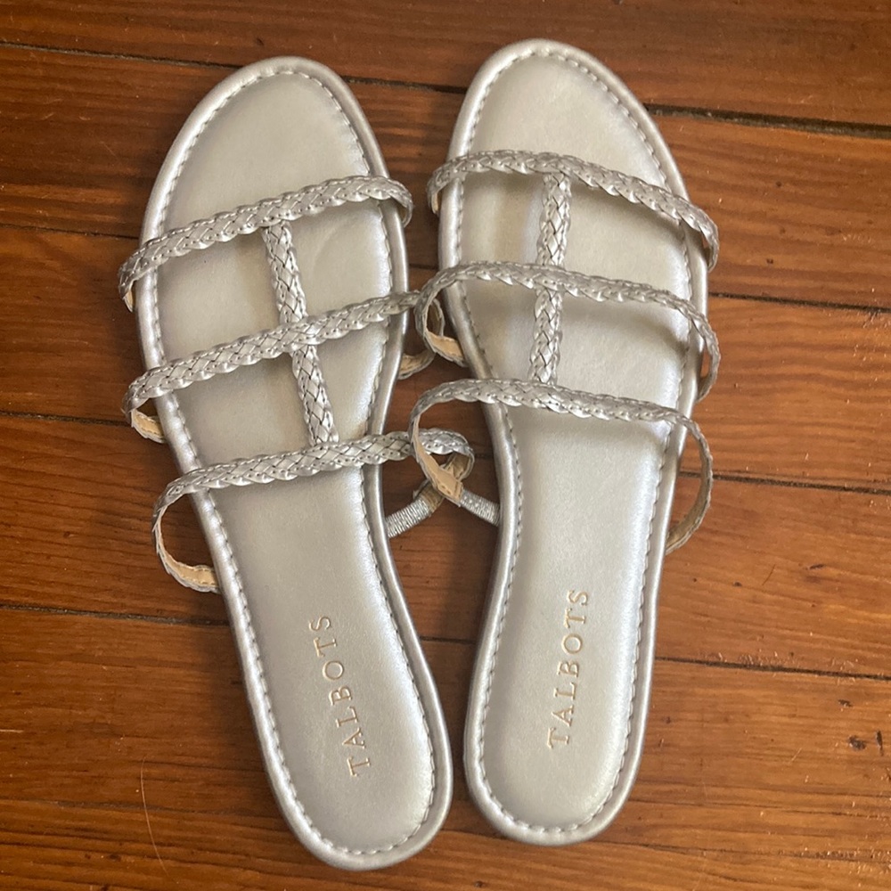 Silver sandals